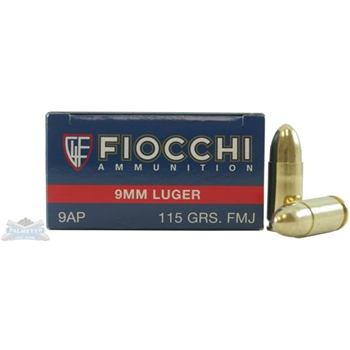  Fiocchi 9mm 115gr FMJ Ammunition 50rds - $29.99