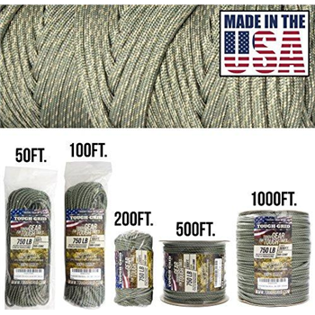   TOUGH-GRID 50ft DIGI-Camo Paracord/Parachute Cord Mil Spec Type IV 750lb - $9.85 (Free S/H over $25) - $9.85