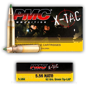   PMC X-Tac 5.56mm NATO 62gr LAP Ammunition 20rds - 556k - $15.99