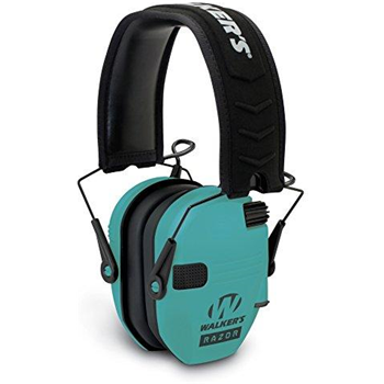   Walker's Razor Slim GWP-RSEM-LTL Electronic Muff Light Teal, 2 'AAA' Batteries - $35.12 (Free S/H over $25) - $35.12