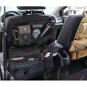   Car Seat Back Organizer Tactical Molle 3 Storage Pouch (Black, Green FDE) - $18.99 (Free S/H over $25) - $18.99