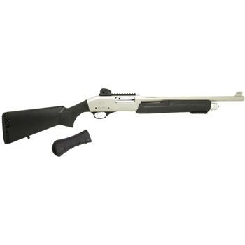   Black Aces Tactical 18.5" 12ga Pump Shotgun w/ Full Stock & Shockwave Grip Nickel - $299.99 + Free Shipping - $299.99