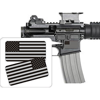   Pair - American Flags Black Ops Stealthy Vinyl Decals Stickers AR-15 - $2.95 + Free Shipping - $2.95