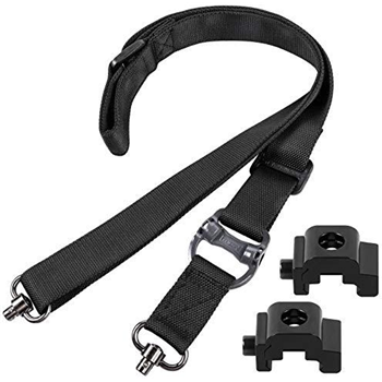   Tactical 2 Point Sling with QD Sling Swivel & Sling Mount for 20mm Rail Adjustable Length Rifle Sling- $12.59 w/c "93CS6Z86" (Free S/H over $25) - $12.59