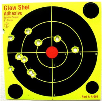   60 Pack - 6" DayGlo Yellow Adhesive Reactive Splatter Targets - Glowshot - $14.99 (Free S/H over $25) - $14.99