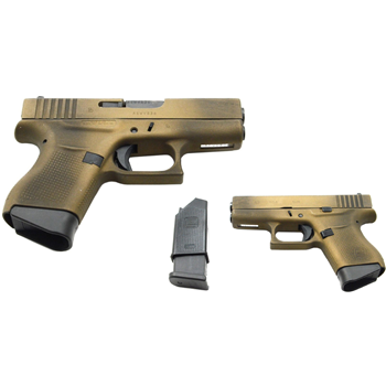   Glock 43 9mm Pistol, Battleworn Burnt Bronze - $599.99 - $599.99