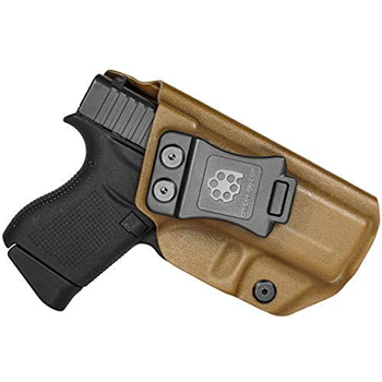   Amberide IWB KYDEX Holster Fit: Glock 43/43X Inside Waistband - $26.99 - Coyote Brown - Buy two get 10% OFF (Free S/H over $25) - $26.99