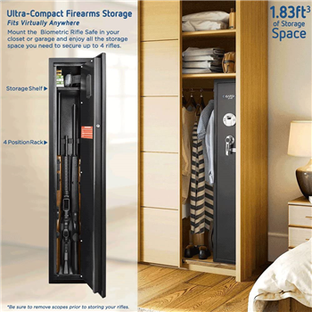   Barska Quick Access Biometric Rifle Safe - $299.99 + Free Shipping - $299.99
