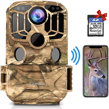   30% OFF Trail Game Cameras WiFi 24MP 1296P Infrared Night Vision Hunting Camera w/code 30GFUASB - $69.29 - $69.29