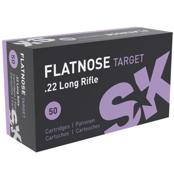   Backorder - SK Flatnose Target .22 LR Ammunition 500 Rnd (100 boxes of 50) - $659