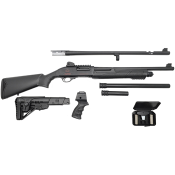  Black Aces Tactical Pro Series X Pump-Action 12 Gauge Shotgun, Combo Barrel - $499.99