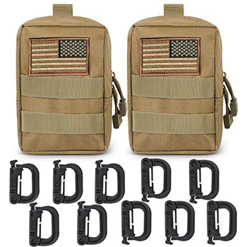   Gogoku Molle Pouch 2 Packs Tactical Molle Pouches Compact Utility EDC Waist Bag Pack - $7.79 (Free S/H over $25) - $7.79