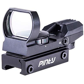   Pinty Red Green Dot Sight Reflex Tactical Riflescope 4 Reticle Patterns with 20mm Free Mount Rails - $25.95 (Free S/H over $25) - $25.95
