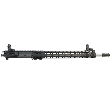   PSA 18" Rifle Length .223 Wylde 1/7 Stainless Steel 15" M-lok Upper With BCG, CH, & MBUS Sight Set - $579.99 - $579.99