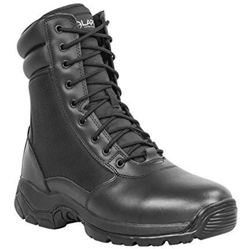   LA Police Gear Men's Tactical Core 8" Leather Side-Zip Duty/Uniform Boot - $39.99 (Free S/H over $25) - $39.99