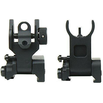   Green Blob Outdoors Premium Military, Mil Spec Flip Up, Folding, Front and Rear Iron Sights - $19.95 + Free Shipping - $19.95