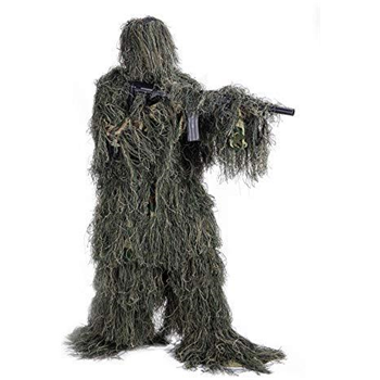   Pinty Ghillie Suit 3D 4-Piece with Bag Camouflage Camo Tactical Hunting Forest Woodland XL/XXL - $19.99 w/ code JMTSYDCG (Free S/H over $25) - $19.99