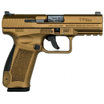  Canik TP9DA 4.07" 9mm Pistol, Burnt Bronze - $429.99 - $429.99