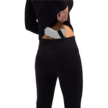   ConcealmentClothes Women's Concealed Carry Gun Holster 3/4 Leggings Black - $28.99 (Free S/H over $25) - $28.99