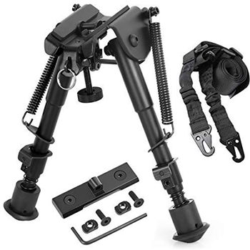   Gogoku Bipod & Sling Combo with M-Rail Adapter Mount for Rail Hunting 6 to 9 Inches Bipod - $12.59 with code "40858NSX" (Free S/H over $25) - $12.59