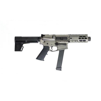  Brigade Manufacturing 5.5" 9mm AR Pistol, Cerakote Tungsten Gray - $849.99 - $849.99