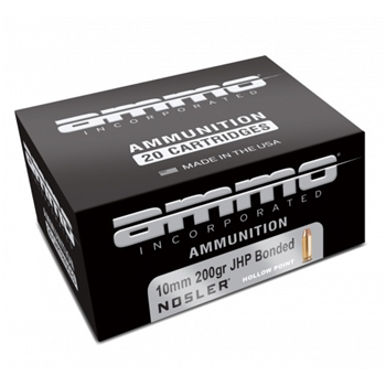   Ammo Inc Signature 10mm Ammo 200 GR JHP Bonded, 20 rd/box - $29.99 + Free Shipping on 3+