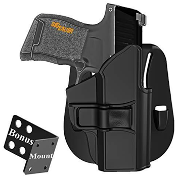   Sig P365 Holster, Paddle Holster for Sig sauer P365 Micro-Compact 9mm, Sig P365 SAS, OWB Polymer Holster, Tactical - $12.99 (Free S/H over $25) - $12.99