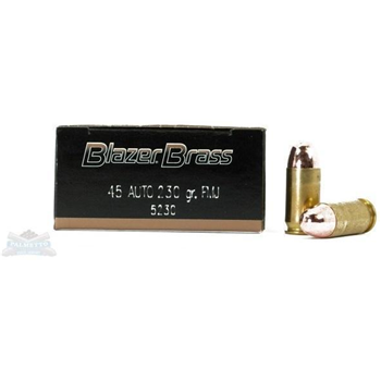   CCI Blazer Brass .45 ACP 230-gr FMJ 50rds 5230 - $37.99