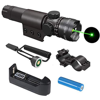    Green Laser Sight with Rail Mount, Scope Mount, Rechargeable Battery, Charger & Cable Switch - $16.79 w/c "40Q4YJJM" (Free S/H over $25) - $16.79