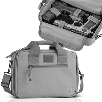   Savior Eq Tactical Double Handgun Discreet Pistol Case, Magazine Storage Slots, Lockable (Black, FDE, Green, Gray) - $22.99 (Free S/H over $25) - $22.99