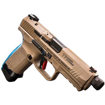   Century Arms TP9 Elite Combat 9MM Semi-Auto Pistol, 4.73â€³ Threaded Barrel, 1-15 & 1-18 RD Mag, Desert Tan - HG4617D-N - $842.99 (Free S/H over $750) - $842.99