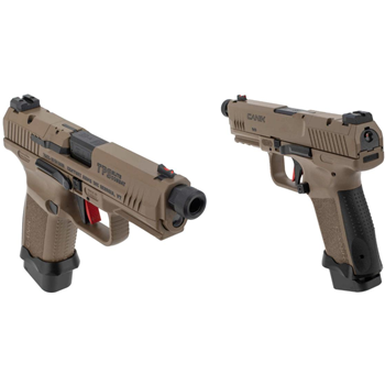   Century Arms TP9 Elite Combat 9MM Semi-Auto Pistol, 4.73â€³ Threaded Barrel, 1-15 & 1-18 RD Mag, Desert Tan - HG4617D-N - $842.99 (Free S/H over $750) - $842.99
