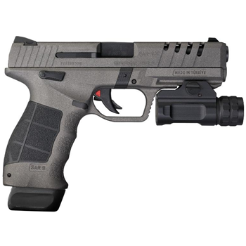   SAR USA SAR9X 9mm Pistol W/ Weapon Light, Platinum Cerakote - $499.99 - $499.99
