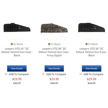   Leapers UTG 42" DC Deluxe Tactical Gun Case - Black/Army Digital - $36.99 - $36.99