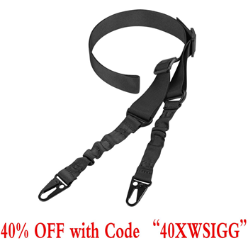   Gogoku 2 Point Sling with HK Clips Swivels for Tactical Outdoor Adjustable Strap Sling - $4.79 with code "40XWSIGG" (Free S/H over $25) - $4.79