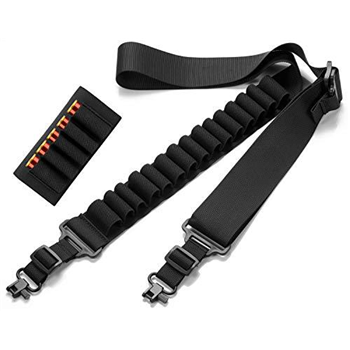  Theopot Shotgun Ammo Sling Adjustable Length 2 Point Sling Holds 15 Shells for 12 Gauge/ 20 Gauge - $10.19 after code"LQDDUE9B" (Free S/H over $25) - $10.19