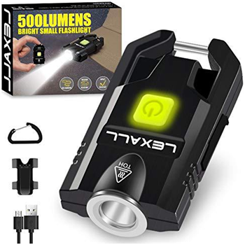   LED 500Lumens Mini Keychain Light USB Rechargeable 3 Modes - $18.99 (Free S/H over $25) - $18.99