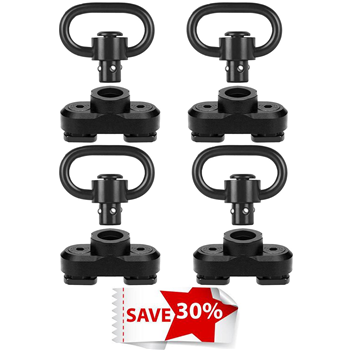   4-Pack QD Sling Swivel 1.25â€ Loop with Sling Mount M-Rail System Tactical Heavy Duty Swivels - $9.79 w/c "46RFU6AA" (Free S/H over $25) - $9.79