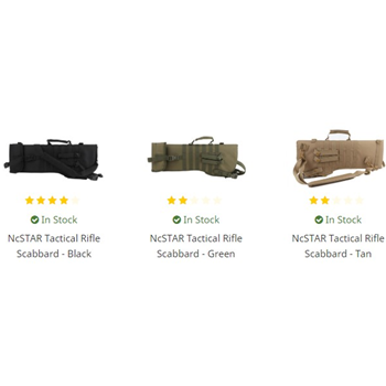   NcSTAR Tactical Rifle Scabbard - Tan / Black / Green - $19.99 - $19.99