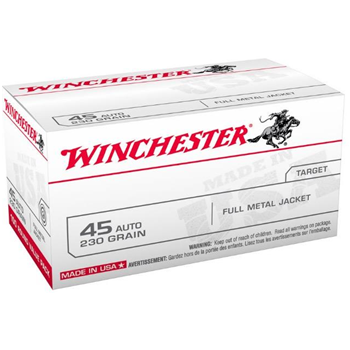   Winchester USA 45ACP 230Gr FMJ 100 Rnd - $74.99