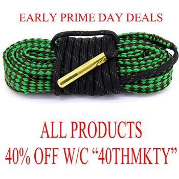   Gogoku Gun Snake Bore Rope Brush Gun Cleaner Snake Rifle Shotgun Gun Cleaning Kit - $4.19 w/c "40THMKTY" (Free S/H over $25) - $4.19