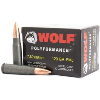   WOLF 7.62x39mm 123gr Full Metal Jacket 1000/Case - $384.99 after code "TAG"