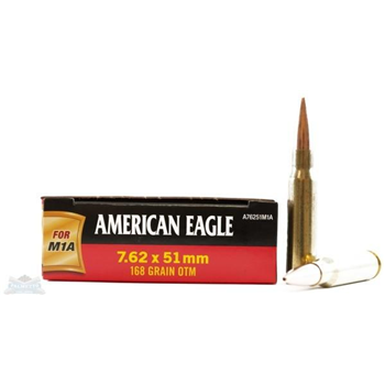  Federal American Eagle 7.62x51 M1A 168gr 20rds - $29.99