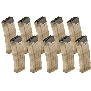   10-Pack LANCER AR-15 L5AWM Translucent FDE Mags 30-Rd - $172.99 after code "TAG" + S/H