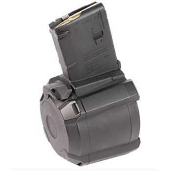   AR-15 PMAG D-60 223/5.56 60rd Polymer Black - $114.99 with code "PTT"