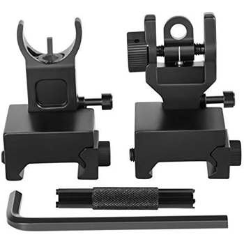   Gogoku Flip Up Iron Sight Front Rear Sight Compatible for Picatinny Rail - $15.59 Amazon Prime w/c "20W6ESPK" (Free S/H over $25) - $15.59