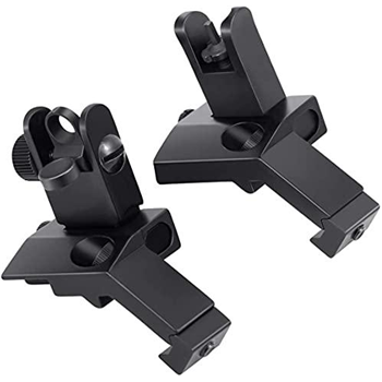   XOOBIU Flip Up Iron Sight Front Rear Sight Compatible for 20mm Rail - $15.59 40% off with code "40KRJZEP" (Free S/H over $25) - $15.59