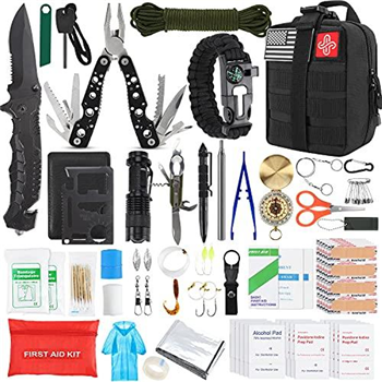   KOSIN Survival Gear and Equipment,100 Pcs Survival Kit - $32.99 (Free S/H over $25) - $32.99