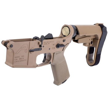   Aero Precision AR-15 Pistol Complete Lower Receiver - MOE Grip & SBA3 Brace - FDE - $335.74 - $335.74