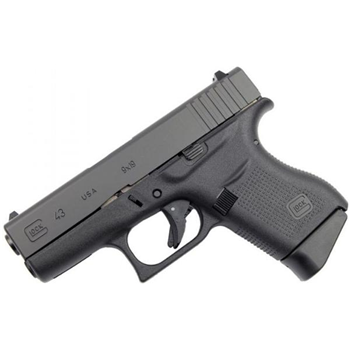    GLOCK G43 G3 9mm 3.39" Black 6+1 - $450.99 (Free S/H on Firearms) - $450.99